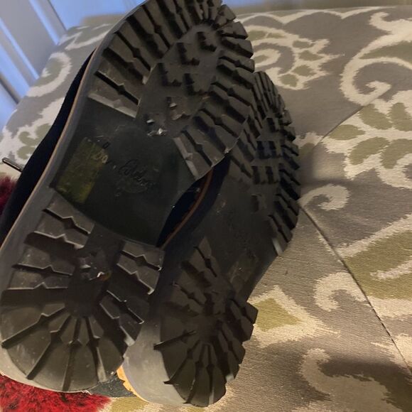 Sam Edelman Women's Bowen Black Suede Raspberry Wine Faux Fur Boots Size 6 - Picture 9 of 12